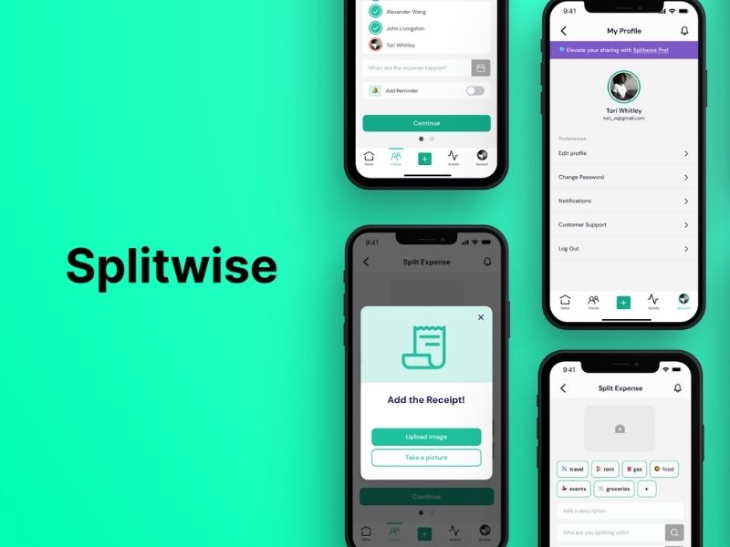 Splitwise aplicativo