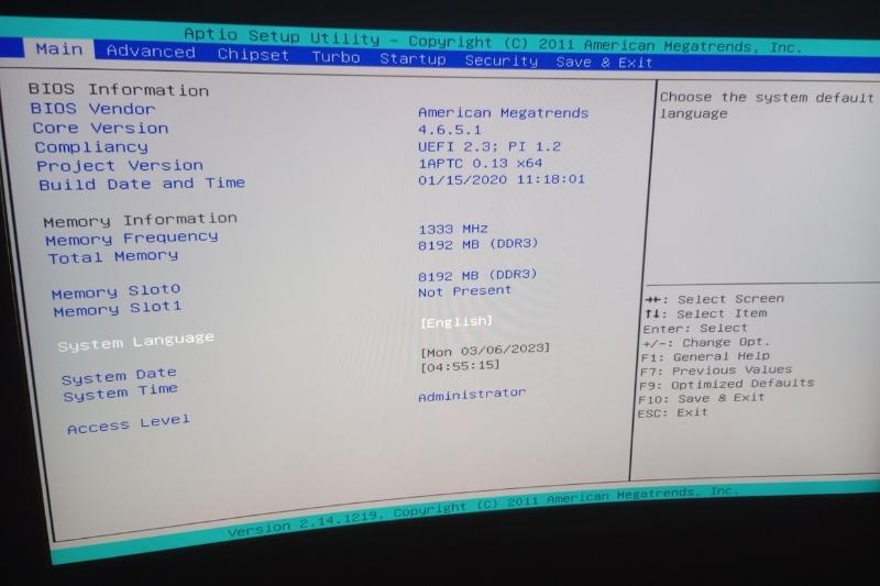 Bios pc